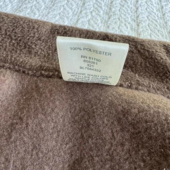Blair Women's Brown Fleece Jacket - Size M - Picture 3 of 7